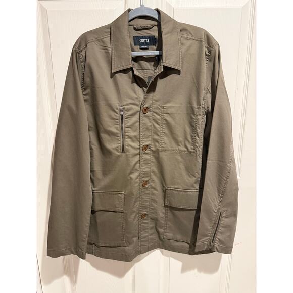 GSTQ Other - GSTQ Taupe Canteen Utility Jacket NWT Size Large Minimalist Military Chore Coat